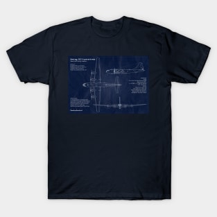 B29 Superfortress Blueprint T-Shirt